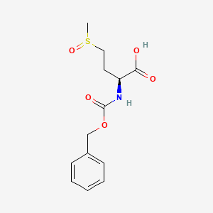 molecular formula C13H17NO5S B2504959 (S)-2-(Benzyloxycarbonylamino)-4-(methylsulfinyl)butanoic acid CAS No. 68366-38-1