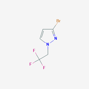 molecular formula C5H4BrF3N2 B2504970 3-bromo-1-(2,2,2-trifluoroethyl)-1{H}-pyrazole CAS No. 1354706-17-4
