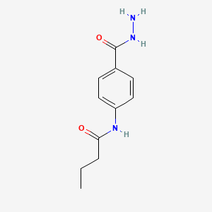 molecular formula C11H15N3O2 B2504973 N-[4-(Hydrazinocarbonyl)phenyl]butanamide CAS No. 315670-16-7
