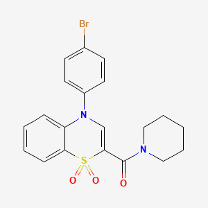 molecular formula C20H19BrN2O3S B2504992 N-(3-chlorophenyl)-5-[(4-methylphenyl)sulfonyl]thiophene-2-carboxamide CAS No. 1251612-41-5