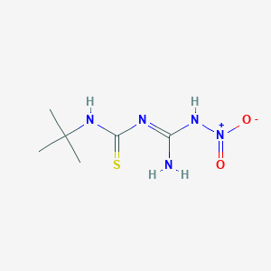 molecular formula C6H13N5O2S B2505001 3-tert-butyl-1-(N-nitrocarbamimidoyl)thiourea CAS No. 343374-79-8