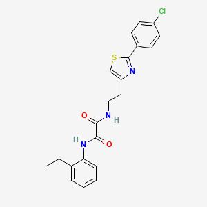 N1-(2-(2-(4-chlorophenyl)thiazol-4-yl)ethyl)-N2-(2-ethylphenyl)oxalamide
