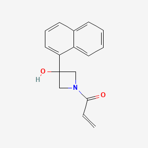 1-[3-Hydroxy-3-(naphthalen-1-yl)azetidin-1-yl]prop-2-en-1-one