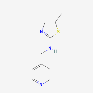 molecular formula C10H13N3S B2505047 5-甲基-N-(吡啶-4-基甲基)-4,5-二氢-1,3-噻唑-2-胺 CAS No. 380442-05-7