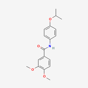 molecular formula C18H21NO4 B2505048 3,4-dimethoxy-N-(4-propan-2-yloxyphenyl)benzamide CAS No. 380567-12-4