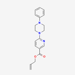 molecular formula C19H21N3O2 B2505063 Allyl 6-(4-phenylpiperazino)nicotinate CAS No. 400086-66-0