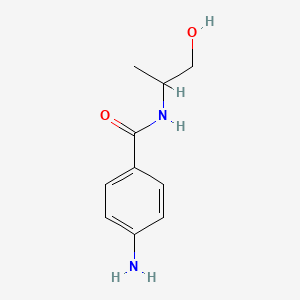 molecular formula C10H14N2O2 B2505074 4-氨基-N-(1-羟基丙烷-2-基)苯甲酰胺 CAS No. 906729-85-9