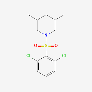 molecular formula C13H17Cl2NO2S B2505084 1-(2,6-二氯苯磺酰基)-3,5-二甲基哌啶 CAS No. 612042-96-3