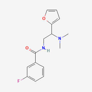 N-(2-(dimethylamino)-2-(furan-2-yl)ethyl)-3-fluorobenzamide