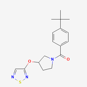 3-{[1-(4-Tert-butylbenzoyl)pyrrolidin-3-yl]oxy}-1,2,5-thiadiazole