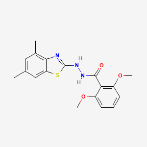 N'-(4,6-dimethyl-1,3-benzothiazol-2-yl)-2,6-dimethoxybenzohydrazide