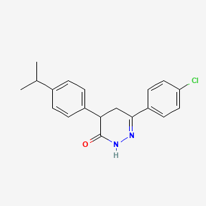 6-(4-chlorophenyl)-4-(4-isopropylphenyl)-4,5-dihydro-3(2H)-pyridazinone