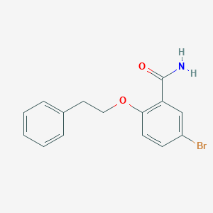 molecular formula C15H14BrNO2 B250511 5-Bromo-2-(2-phenylethoxy)benzamide 