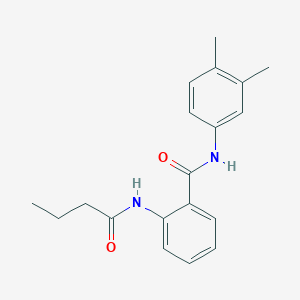 2-(butanoylamino)-N-(3,4-dimethylphenyl)benzamide