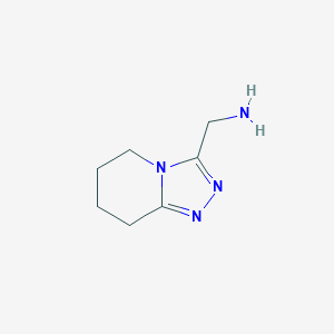 molecular formula C7H16Cl2N4O B2505122 (5,6,7,8-Tetrahydro-[1,2,4]triazolo[4,3-A]pyridin-3-YL)methanamine CAS No. 915923-19-2