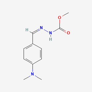 molecular formula C11H15N3O2 B2505124 N'-[(1Z)-[4-(dimethylamino)phenyl]methylidene]methoxycarbohydrazide CAS No. 339016-09-0