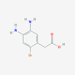 2-(4,5-Diamino-2-bromophenyl)acetic acid