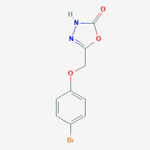 molecular formula C9H7BrN2O3 B250513 5-[(4-Bromophenoxy)methyl]-1,3,4-oxadiazol-2-ol 