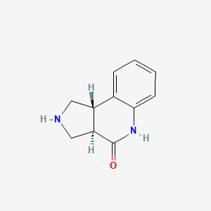 (3Ar,9bS)-1,2,3,3a,5,9b-hexahydropyrrolo[3,4-c]quinolin-4-one