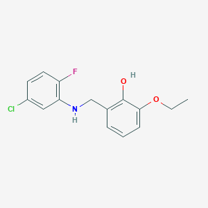2-{[(5-Chloro-2-fluorophenyl)amino]methyl}-6-ethoxyphenol