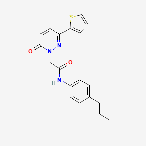 N-(4-butylphenyl)-2-(6-oxo-3-thiophen-2-ylpyridazin-1-yl)acetamide