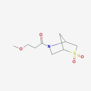 1-(2,2-Dioxido-2-thia-5-azabicyclo[2.2.1]heptan-5-yl)-3-methoxypropan-1-one