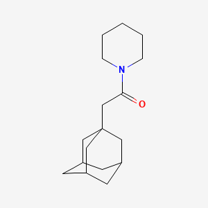 molecular formula C17H27NO B2505153 2-Adamantanyl-1-piperidylethan-1-one CAS No. 173167-09-4