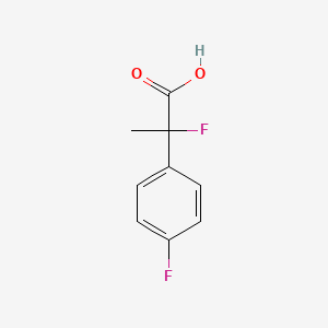 molecular formula C9H8F2O2 B2505154 2-Fluoro-2-(4-fluorophenyl)propanoic acid CAS No. 1557849-94-1