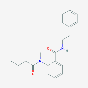 molecular formula C20H24N2O2 B250516 2-[butyryl(methyl)amino]-N-(2-phenylethyl)benzamide 