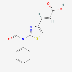 (2E)-3-{2-[acetyl(phenyl)amino]-1,3-thiazol-4-yl}acrylic acid