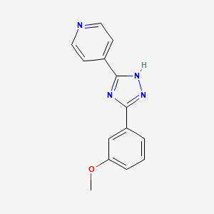 4-(3-(3-methoxyphenyl)-1H-1,2,4-triazol-5-yl)pyridine