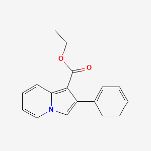 molecular formula C17H15NO2 B2505167 Ethyl 2-phenyl-1-indolizinecarboxylate CAS No. 39203-59-3
