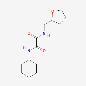 molecular formula C13H22N2O3 B2505169 N'-cyclohexyl-N-(oxolan-2-ylmethyl)oxamide CAS No. 326905-28-6