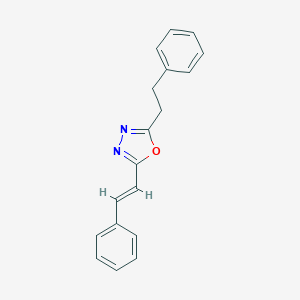 molecular formula C18H16N2O B250517 2-(2-Phenylethyl)-5-(2-phenylvinyl)-1,3,4-oxadiazole 