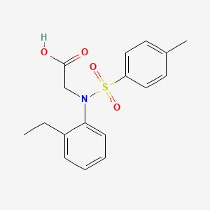 molecular formula C17H19NO4S B2505173 N-(2-ethylphenyl)-N-[(4-methylphenyl)sulfonyl]glycine CAS No. 335416-47-2