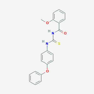 molecular formula C21H18N2O3S B250518 2-methoxy-N-[(4-phenoxyphenyl)carbamothioyl]benzamide 