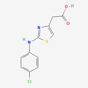 molecular formula C11H9ClN2O2S B2505192 [2-(4-Chloro-phenylamino)-thiazol-4-yl]-acetic acid CAS No. 436094-81-4