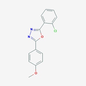 molecular formula C15H11ClN2O2 B250520 2-(2-Chlorophenyl)-5-(4-methoxyphenyl)-1,3,4-oxadiazole 