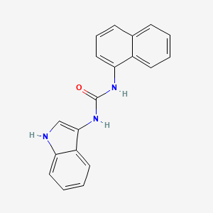 molecular formula C19H15N3O B2505216 1-(1H-indol-3-yl)-3-(naphthalen-1-yl)urea CAS No. 899990-06-8