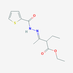molecular formula C13H18N2O3S B250522 Ethyl 2-ethyl-3-[(2-thienylcarbonyl)hydrazono]butanoate 