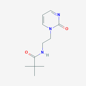 molecular formula C11H17N3O2 B2505230 N-(2-(2-氧代嘧啶-1(2H)-基)乙基)叔丁酰胺 CAS No. 2168854-14-4