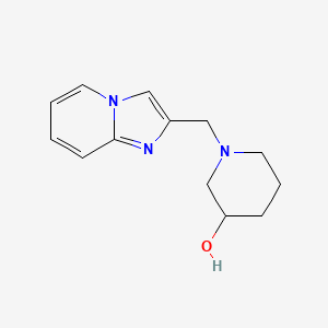 molecular formula C13H17N3O B2505236 1-({Imidazo[1,2-a]pyridin-2-yl}methyl)piperidin-3-ol CAS No. 1458382-15-4