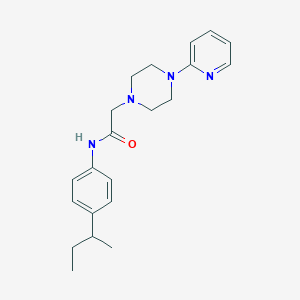 molecular formula C21H28N4O B2505237 N-[4-(butan-2-yl)phenyl]-2-[4-(pyridin-2-yl)piperazin-1-yl]acetamide CAS No. 329779-65-9