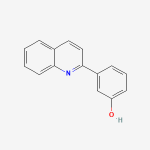 molecular formula C15H11NO B2505247 3-(2-喹啉基)苯酚 CAS No. 87741-93-3