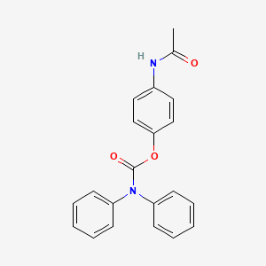 molecular formula C21H18N2O3 B2505248 4-Acetamidophenyl diphenylcarbamate CAS No. 329227-89-6