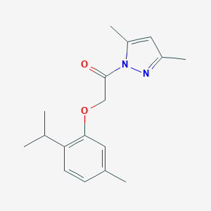1-[(2-isopropyl-5-methylphenoxy)acetyl]-3,5-dimethyl-1H-pyrazole