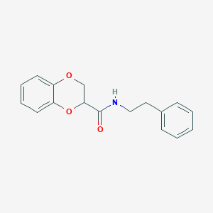molecular formula C17H17NO3 B2505283 N-phenethyl-2,3-dihydro-1,4-benzodioxine-2-carboxamide CAS No. 304888-44-6
