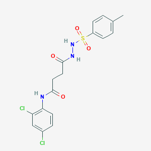 N-(2,4-dichlorophenyl)-4-{2-[(4-methylphenyl)sulfonyl]hydrazino}-4-oxobutanamide