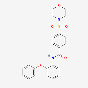molecular formula C23H22N2O5S B2505311 4-(morpholinosulfonyl)-N-(2-phenoxyphenyl)benzamide CAS No. 313404-19-2