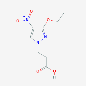 B2505337 3-(3-ethoxy-4-nitro-1H-pyrazol-1-yl)propanoic acid CAS No. 1855899-69-2